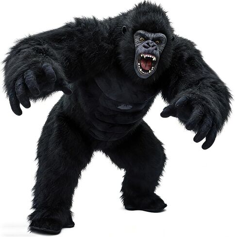 8.5FT Inflatable Gorilla Costume for Adults Blow up King Kong Suit Giant Ape Mascot Outfit for Halloween Party in Saudi Arabia