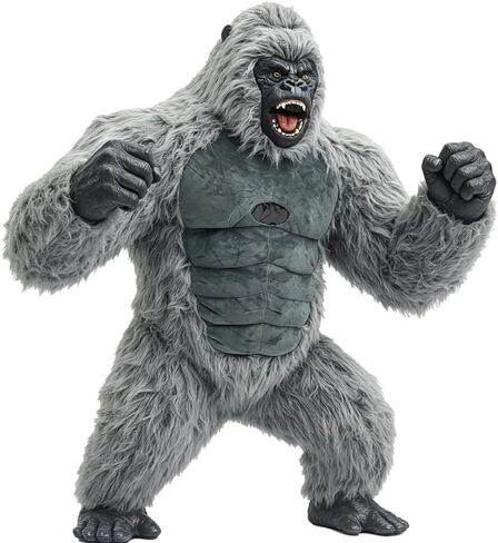 8.5FT Inflatable Gorilla Costume for Adults Blow up King Kong Suit Giant Ape Mascot Outfit for Halloween Party in Saudi Arabia