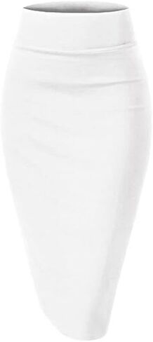 TRENDMALLS Women's High Waist Stretch Below Knee Suit Pencil Skirts for Women in Saudi Arabia