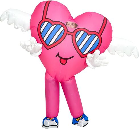 MXoSUM Inflatable Heart Costume for Adults Funny Father's Day Surprise Blow Up Love Mascot Suit for Valentine’s,Proposals, Dating in Saudi Arabia