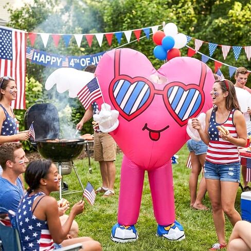 MXoSUM Inflatable Heart Costume for Adults Funny Father's Day Surprise Blow Up Love Mascot Suit for Valentine’s,Proposals, Dating in Saudi Arabia