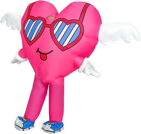 MXoSUM Inflatable Heart Costume for Adults Funny Father's Day Surprise Blow Up Love Mascot Suit for Valentine’s,Proposals, Dating in Saudi Arabia