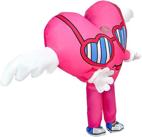 MXoSUM Inflatable Heart Costume for Adults Funny Father's Day Surprise Blow Up Love Mascot Suit for Valentine’s,Proposals, Dating in Saudi Arabia