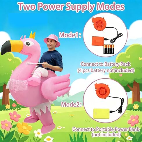 Inflatable Flamingo Costume, a fun adult costume—the perfect choice for parties, gatherings, holiday celebrations, and costume parties in Saudi Arabia