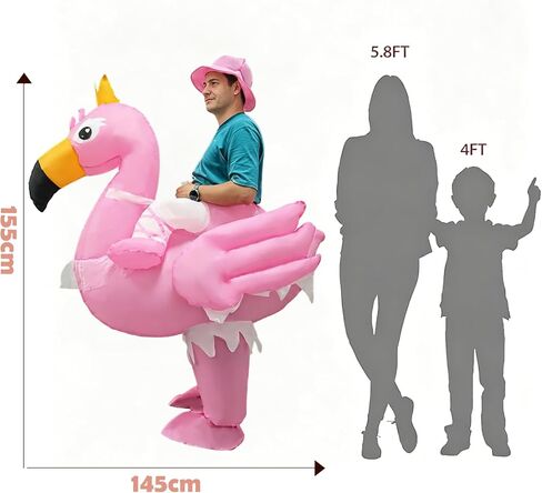 Inflatable Flamingo Costume, a fun adult costume—the perfect choice for parties, gatherings, holiday celebrations, and costume parties in Saudi Arabia