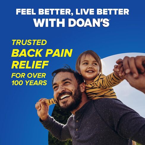 Doan’s Maximum Strength Back Pain Relief, 580 mg - 100 Caplets - Back Pain Reliever (NSAID) with Magnesium Salicylate Tetrahydrate​ in Kuwait