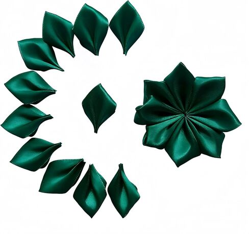 300 Pcs Satin Ribbon Pre-made Flower Petals Time-saving Half-finished Floral Petals for Handmade Wreaths, Centerpieces & Bouquets, Great for Weddings, Mother's Day & Valentine's Day (White) in Saudi Arabia