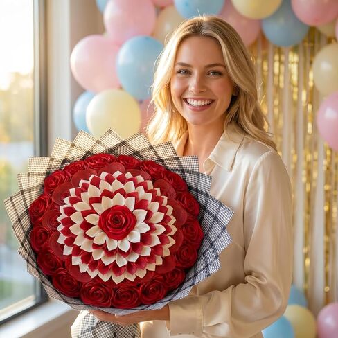300 Pcs Satin Ribbon Pre-made Flower Petals Time-saving Half-finished Floral Petals for Handmade Wreaths, Centerpieces & Bouquets, Great for Weddings, Mother's Day & Valentine's Day (White) in Saudi Arabia