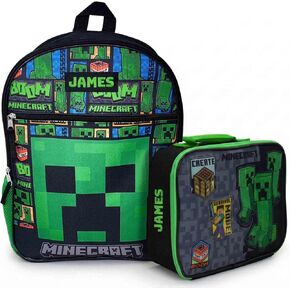 DIBSIES Personalized Backpack and Lunch Box Combo created using Minecraft Backpack and Lunch Box in Saudi Arabia