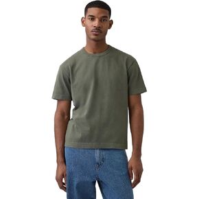 Gap Men's Heavyweight Relaxed Cropped Tee in Kuwait