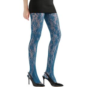 Women's Floral Lace Tights Patterned Fishnet Tights Y2k See Through Stockings Leggings Pantyhose in Saudi Arabia