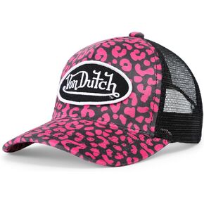 Von Dutch Kids Velvet Trucker Hat | Adjustable Mesh Snapback with Logo Patch & Soft Velvet Front in Saudi Arabia