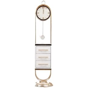 Grandfather Clocks Floor Clock with Three Drawers Modern American Mute Retro Vertical Bell Wine Rack Standing Grandfather in Saudi Arabia