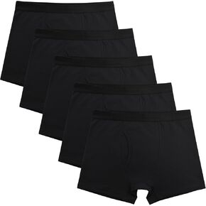 POPKOK Boys Boxer Briefs Cotton Stretchy Underwear with Fly 5-Pack in Saudi Arabia