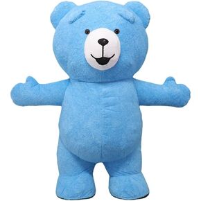 Giant inflatable Bear Costume Blow up Bear Plush Mascot Costume Carnival Halloween Xmas Adult Costume in Saudi Arabia