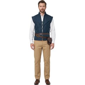 Men's Renaissance Prince Costume Outfit for Adult Medieval Green Vest Pants Shirt and Accessories for Halloween in Kuwait