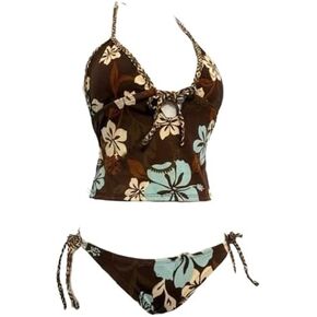 Whimsy Beach Swimsuit 2000s Vacation Going Out Outfits Sexy Vintage Summer Set 2 Pieces Y2k Floral Bikini Sets Women in Saudi Arabia