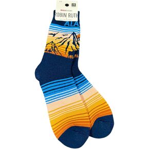 Robin Ruth Alaska Towel Socks Alaska Mountain Moose Sunset L/XL in Saudi Arabia