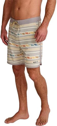 Howler Bros Men's Bruja Boardshorts, Temple Tracks/Sand, Lightweight Quick Drying Swimwear in Saudi Arabia