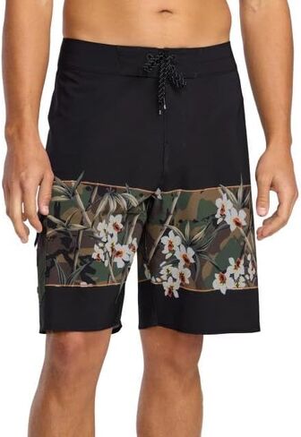 شورت Billabong الرجالي Lowers Pro Hawaii 17.5 بوصة، أسود، 34 in Kuwait