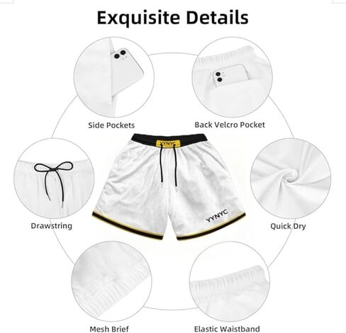 Anime Board Shorts for Men Summer Gym Shorts Men Swim Trunks Casual Running Shorts in Kuwait