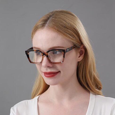 DXYXYO 3 Pack Retro Oversized Reading Glasses for Women Men Fashion Square Blue Light Blocking Computer Reader in Saudi Arabia
