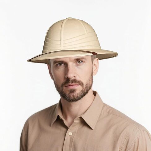خوذة Wildarms British Pith - قبعة شمس Safari Explorer للبالغين والمراهقين في عيد الهالوين in Kuwait