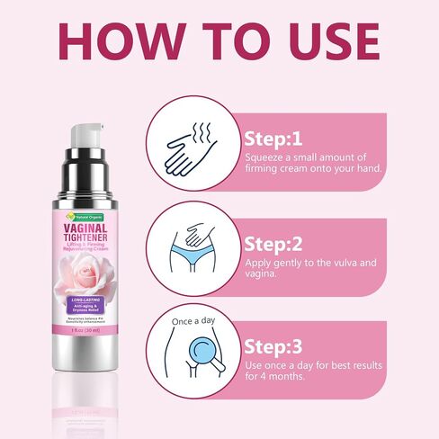 Vaginal Tightening Cream, Natural Formula to Support Elasticity & Comfort, pH-Balanced External Use for Delicate Skin, 24-Hour Moisturization, Gentle Daily Care in Saudi Arabia