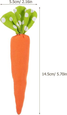 DECHOUS 4Pcs Easter Fabric Carrot Decoration - Small Carrot Ornaments for Tiered Tray Decor, Easter Baskets Stuffers, Rustic Spring Home Decor, Tree Hanging - 5.7x2 Inch in Kuwait