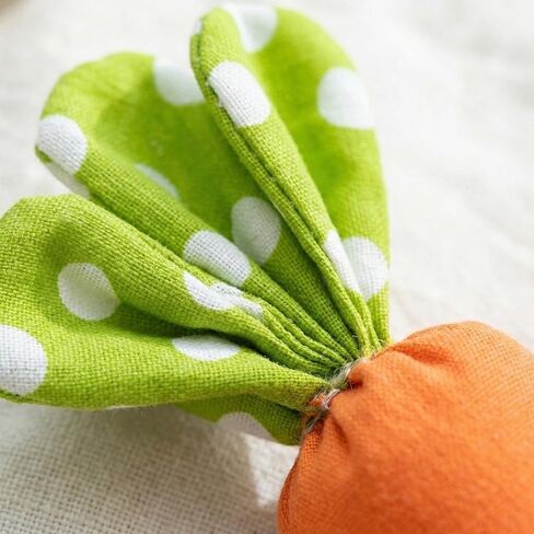 DECHOUS 4Pcs Easter Fabric Carrot Decoration - Small Carrot Ornaments for Tiered Tray Decor, Easter Baskets Stuffers, Rustic Spring Home Decor, Tree Hanging - 5.7x2 Inch in Kuwait