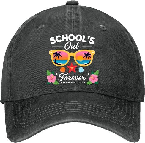 Schools Out Forever-Retirement 2026 Hats for Womens Soft Washed Distressed in Kuwait