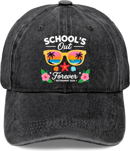 Schools Out Forever-Retirement 2026 Hats for Womens Soft Washed Distressed in Kuwait