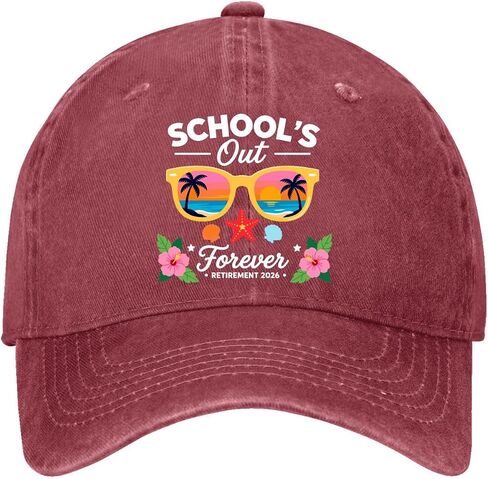Schools Out Forever-Retirement 2026 Hats for Womens Soft Washed Distressed in Kuwait