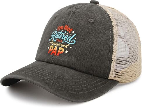I'm Not Retired I'm a Professional Pap Hat for Men Vintage Washed Distressed in Kuwait