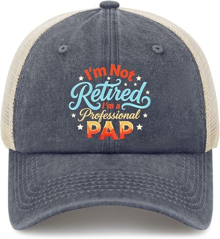 I'm Not Retired I'm a Professional Pap Hat for Men Vintage Washed Distressed in Kuwait