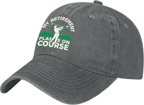 My Retirements Plan is On Course. Hat for Womens Funny Washed Distressed in Kuwait