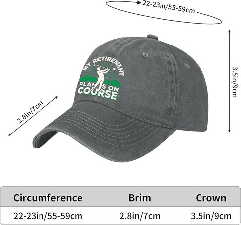 My Retirements Plan is On Course. Hat for Womens Funny Washed Distressed in Kuwait
