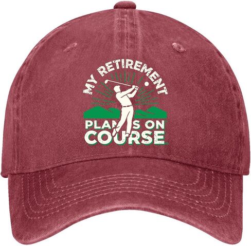 My Retirements Plan is On Course. Hat for Womens Funny Washed Distressed in Kuwait