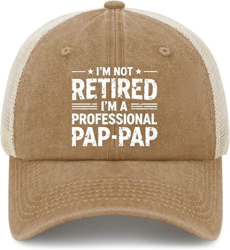 I'm Not Retired I'm a Professional Pap Hats for Women Trendy Washed Distressed in Kuwait