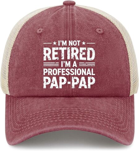 I'm Not Retired I'm a Professional Pap Hats for Women Trendy Washed Distressed in Kuwait