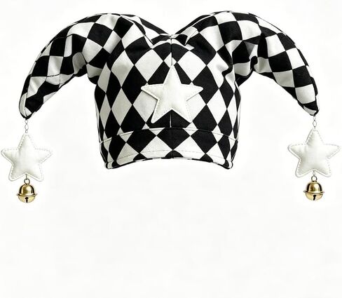 GRACEART Colorful Jester Clown Hat for Adults Carnival Circus Costume Accessory Halloween Party Dress-Up Hats in Kuwait