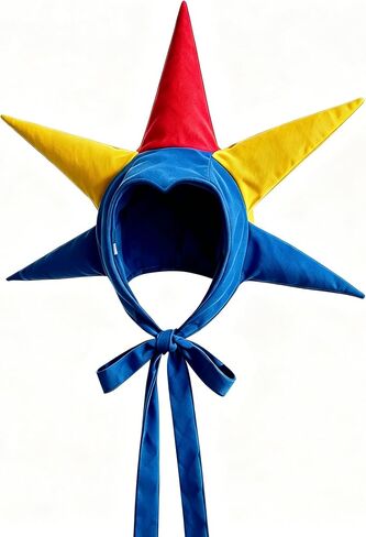 GRACEART Colorful Jester Clown Hat for Adults Carnival Circus Costume Accessory Halloween Party Dress-Up Hats in Kuwait