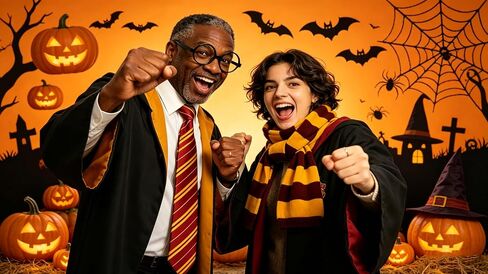 Wizard Glasses Red Tie Knit Striped Scarf Halloween Cosplay Part Set Magic Movie Costume Accessories Black Round Frame No Lenses Themed Party Dress Up Favors in Saudi Arabia