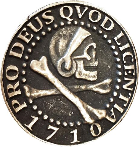 Baldur Jewelry - Uncharted Metal Pirate Coins Skull Token Pendant Charm Amulet - Nathan Drake Merch Coin Jewels Merchandise Cosplay - Pirate Treasure Coins - Coin Necklace -Pirate Jewelry Accessories in Kuwait