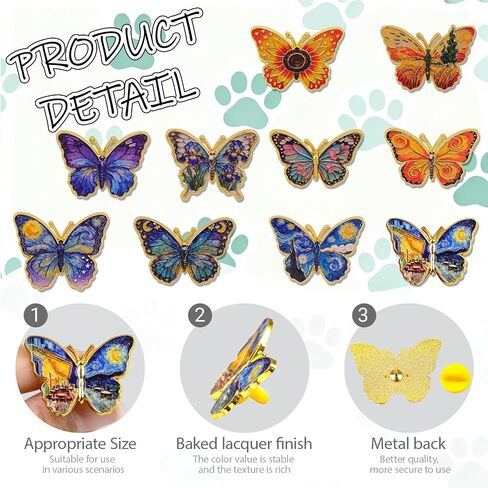 Cute Enamel Pins Set - Funny & Aesthetic Brooch Pins for Backpacks, Jackets, Hats, Perfect as Cool Hat Pins & Decorative Pins for Backpacks for Women, Kids, Girls at School, Office in Saudi Arabia