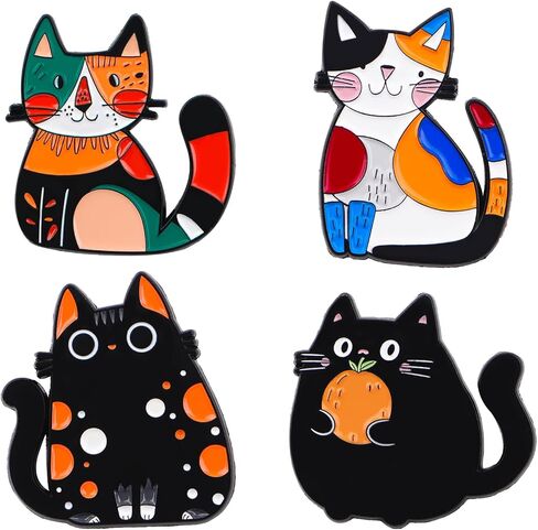 Cute Enamel Pins Set - Funny & Aesthetic Brooch Pins for Backpacks, Jackets, Hats, Perfect as Cool Hat Pins & Decorative Pins for Backpacks for Women, Kids, Girls at School, Office in Saudi Arabia