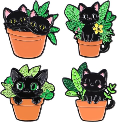 Cute Enamel Pins Set - Funny & Aesthetic Brooch Pins for Backpacks, Jackets, Hats, Perfect as Cool Hat Pins & Decorative Pins for Backpacks for Women, Kids, Girls at School, Office in Saudi Arabia