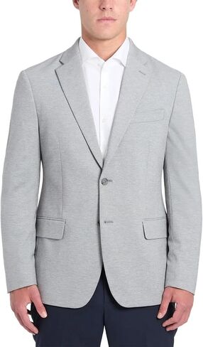 Kenneth Cole Men's Knit Blazer, Slim Fit, Two Button, Stretch Polyester in Kuwait