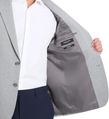 Kenneth Cole Men's Knit Blazer, Slim Fit, Two Button, Stretch Polyester in Kuwait