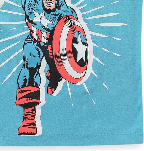 قميص بدون أكمام Marvel Captain America Boys قطعتين للأطفال الصغار والكبار in Kuwait